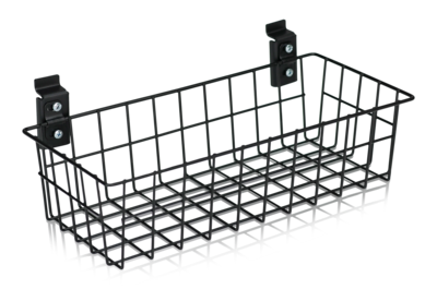 Wire basket slotwall
