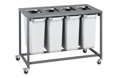 Sortierwagen Light 4 Behälter