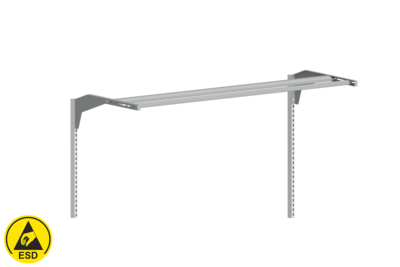 Aufbausatz mit Geräteschiene 900+900 mm ESD