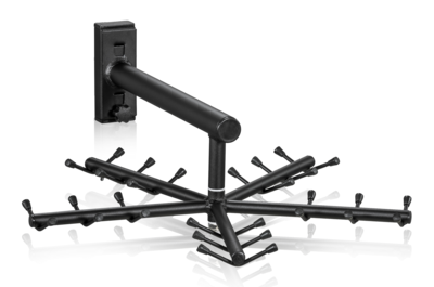 Clothes Hanger 30 Compartments Black