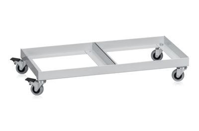 Rollgestell für 2st  Abfallbehälter 100 l